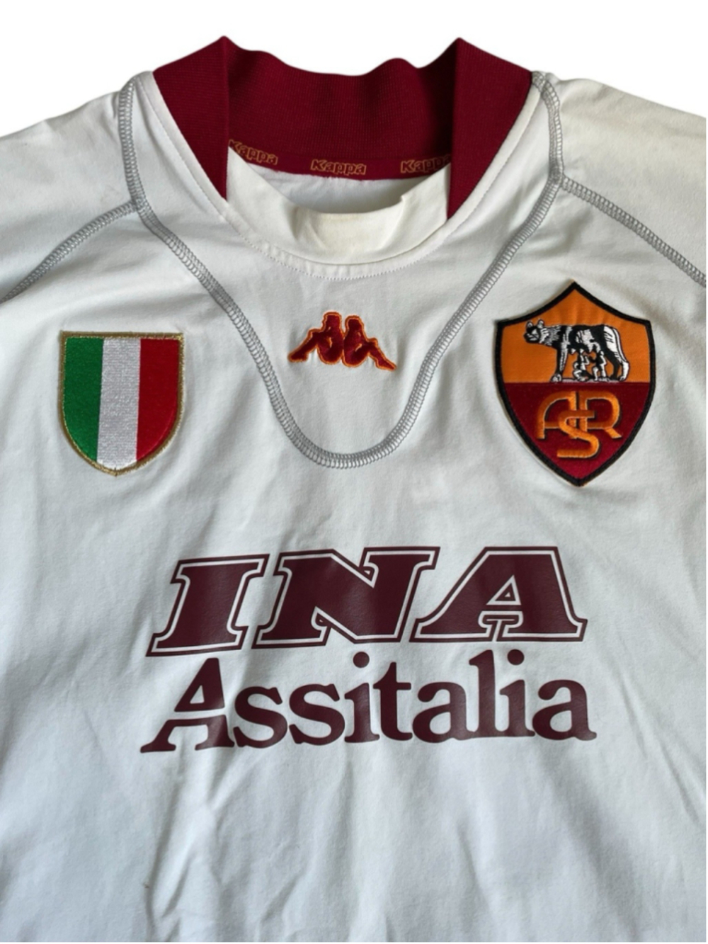AS ROMA ITALY 2001/2002 AWAY FOOTBALL SHIRT JERSEY SIZE XXL KAPPA #20 BATISTUTA - Picture 3 of 11